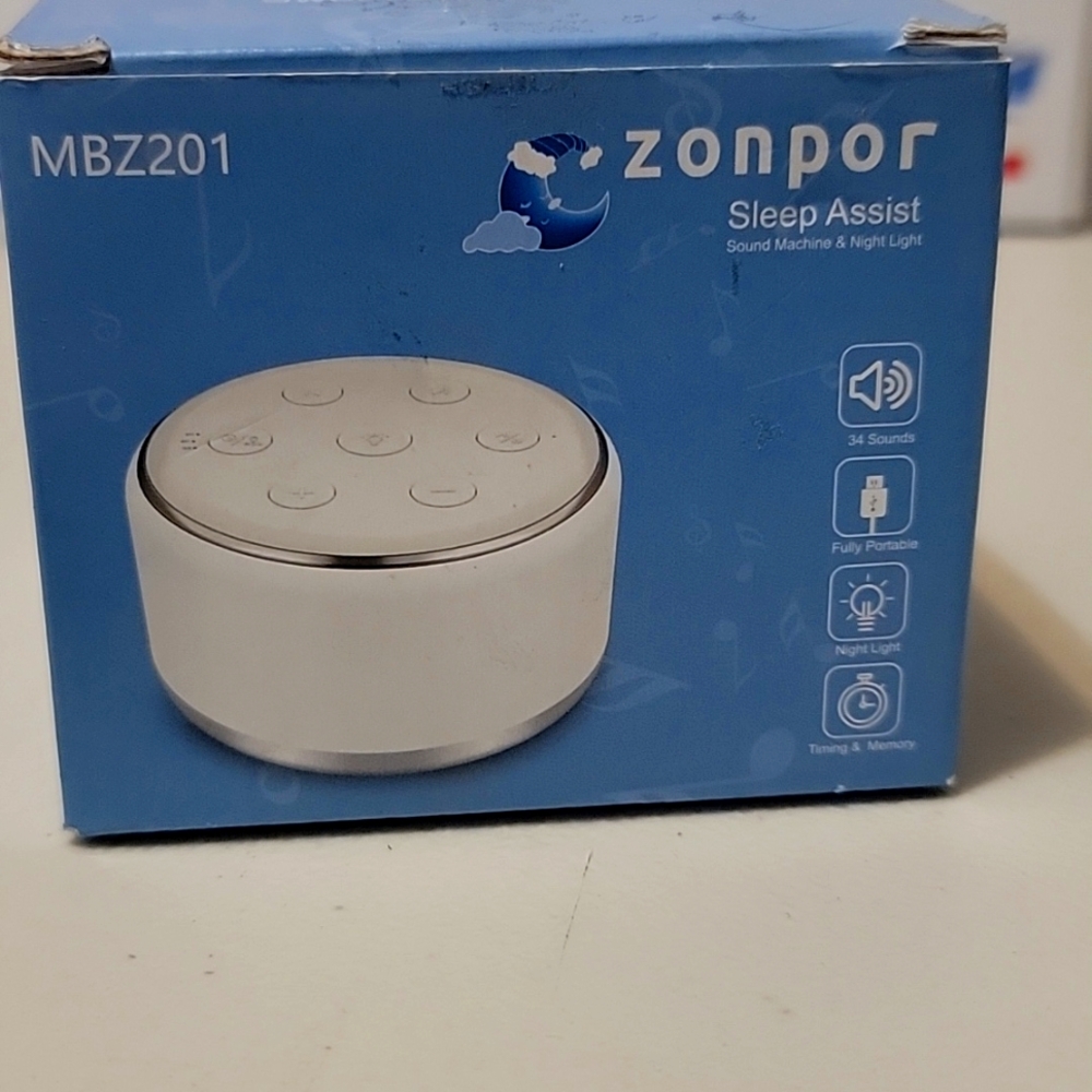 Zonpor Sleep White Noise Machine - Baby Lullaby Sleep Sound Machine with Nursery